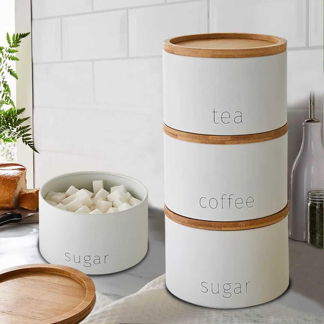 Tea Coffee Sugar Canister Set