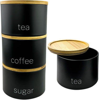 Tea Coffee Sugar Canister Set