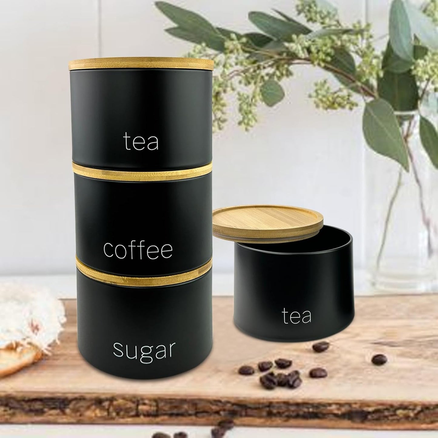 Tea Coffee Sugar Canister Set