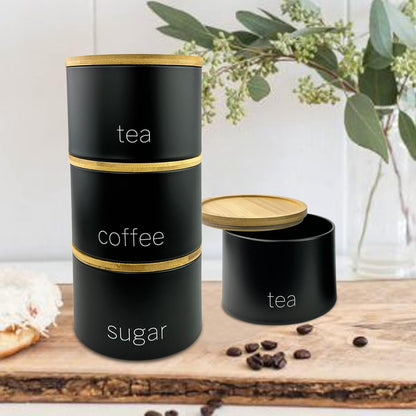 Tea Coffee Sugar Canister Set