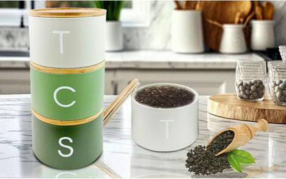 Tea Coffee Sugar Canister Set