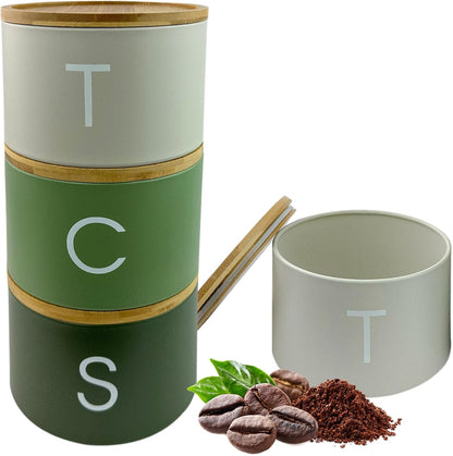 Tea Coffee Sugar Canister Set