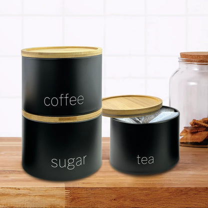 Tea Coffee Sugar Canister Set