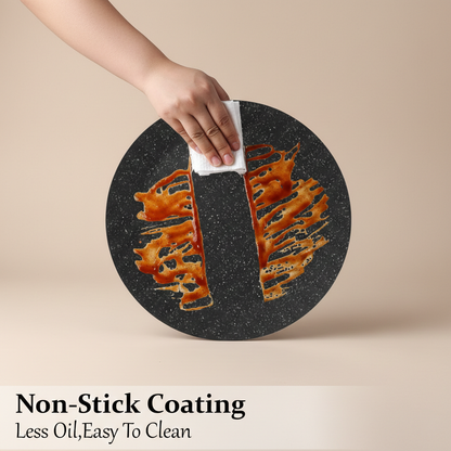 LENAK 30cm Non-Stick Granite Tawa Pan
