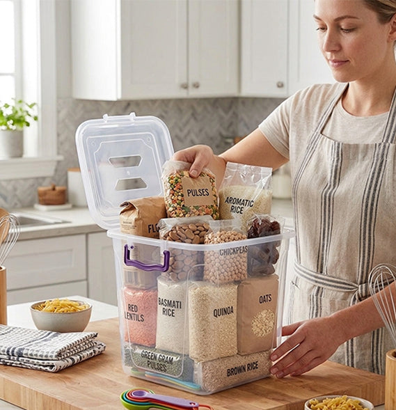 Clear Pantry Food Storage Box Set