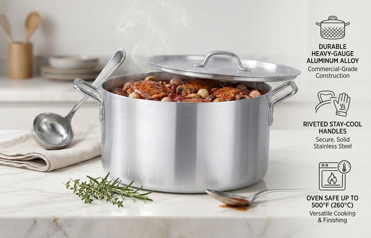LENAK Pro Chef Aluminum Casserole Set