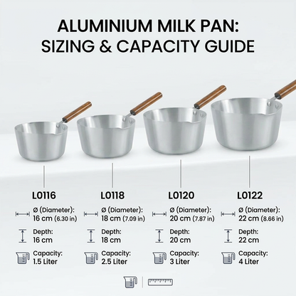LENAK Aluminium Milk Pan