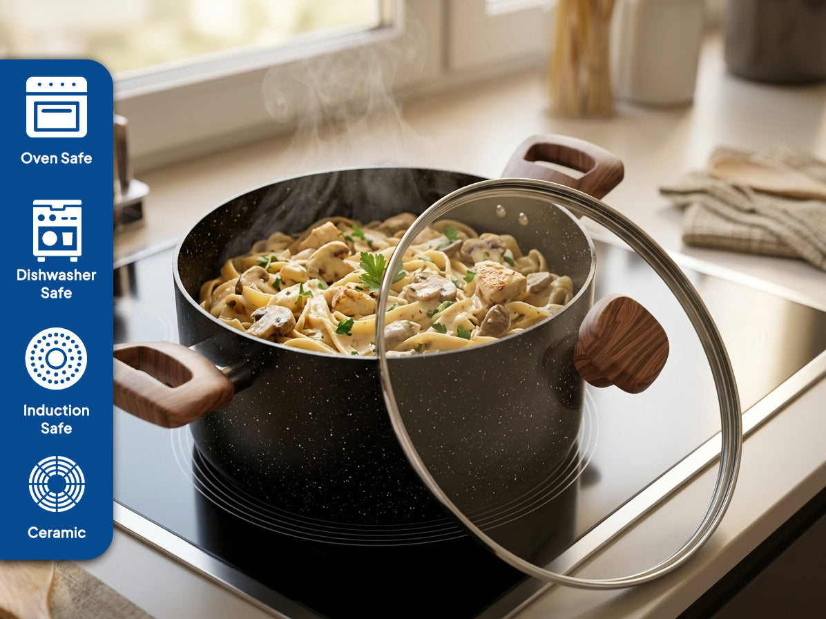 LENAK Delica Granite Casserole Pot
