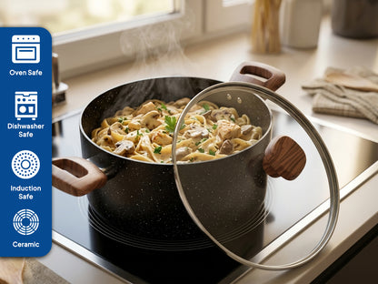 LENAK Delica Granite Casserole Pot