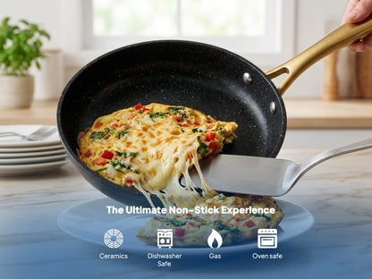 LENAK 9pc Non-stick Induction Cookware Set