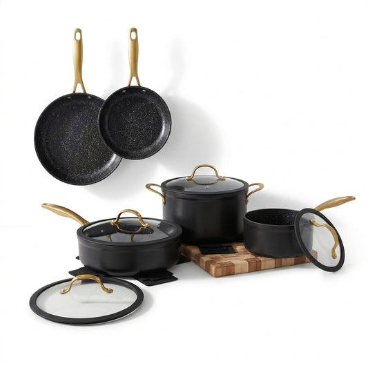 LENAK 9pc Non-stick Induction Cookware Set