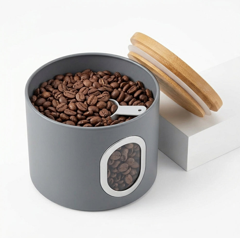 LENAK Airtight Canister Set Grey