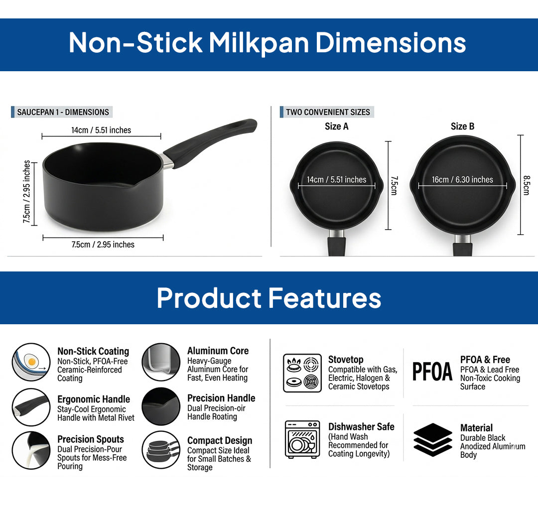 LENAK Non-Stick Induction Saucepan