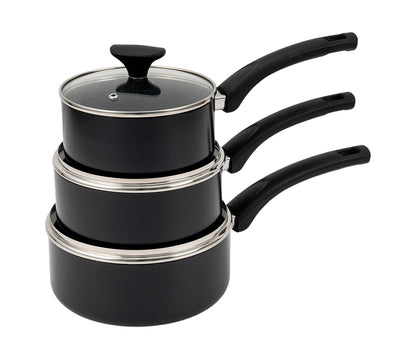 LENAK Non-Stick 3 Piece Saucepan Set