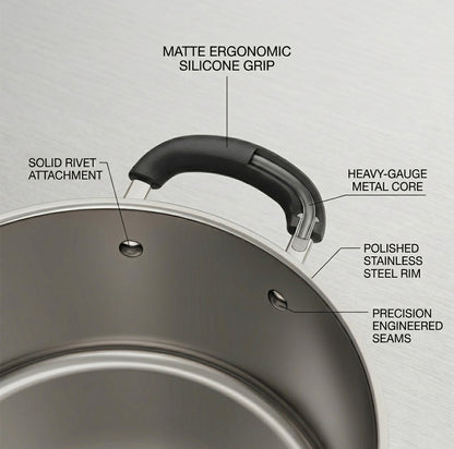 LENAK 5L Induction Stock Pot Lid