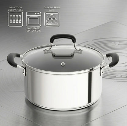LENAK 5L Induction Stock Pot Lid