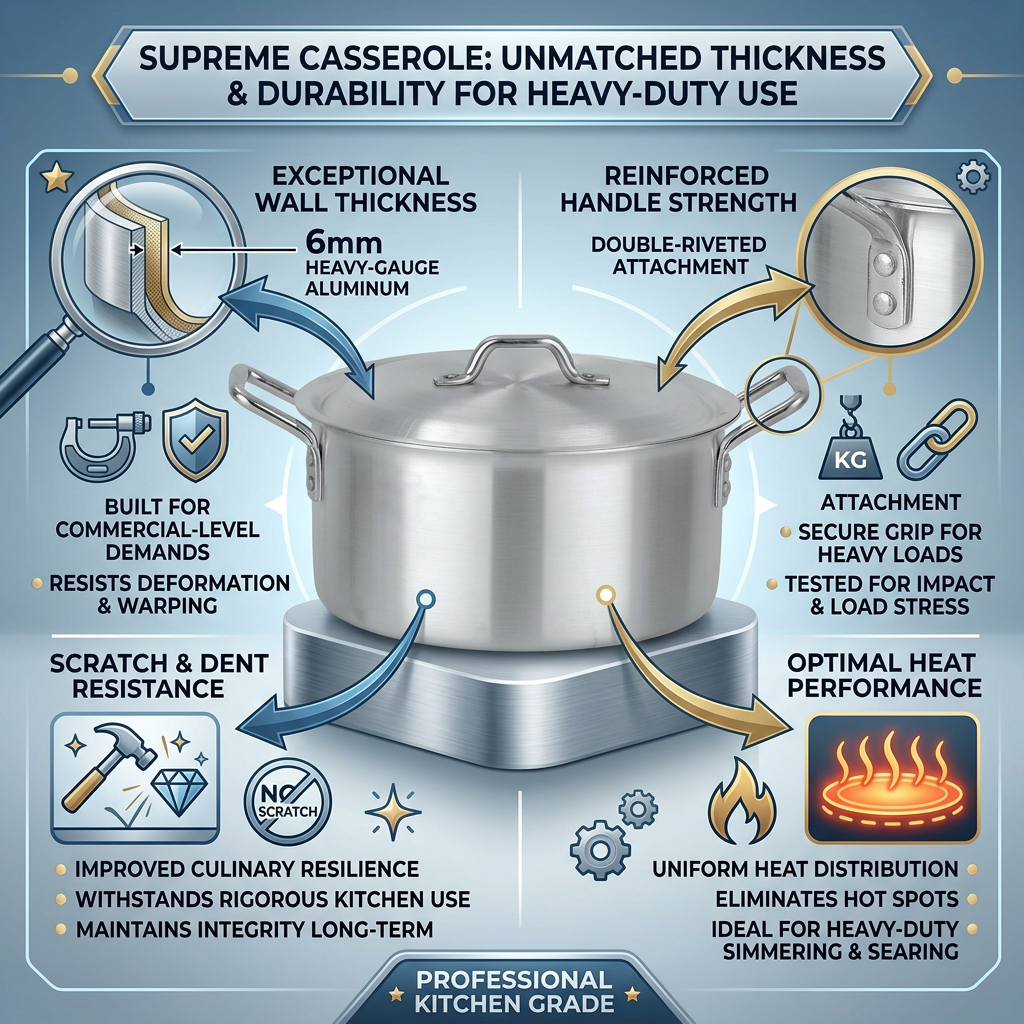 LENAK Supreme Aluminum Casserole