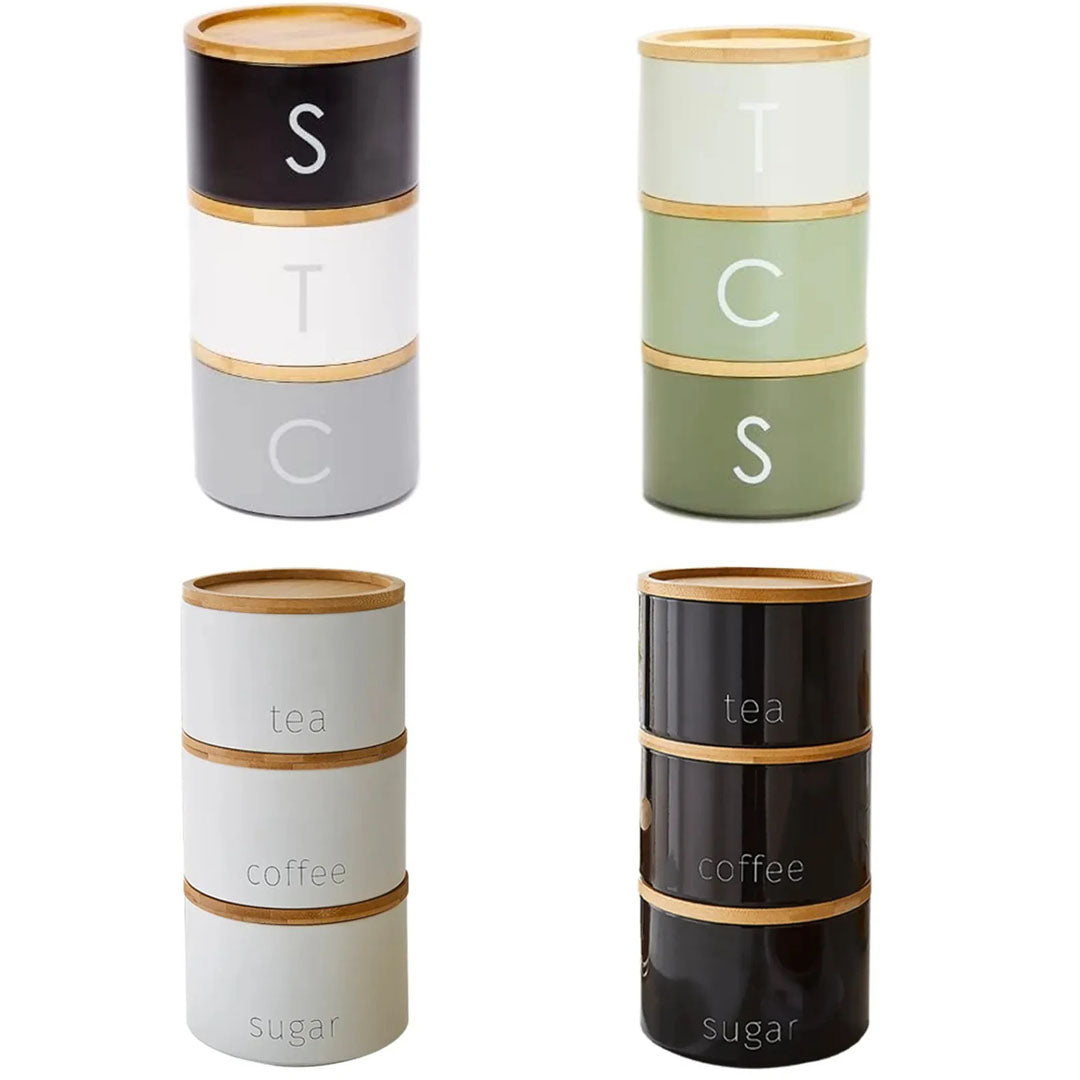 Tea Coffee Sugar Canister Set